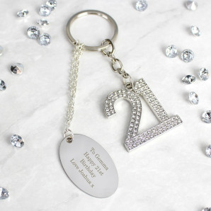 21ST birthday keyring