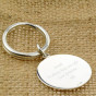 personalised st christopher keyring